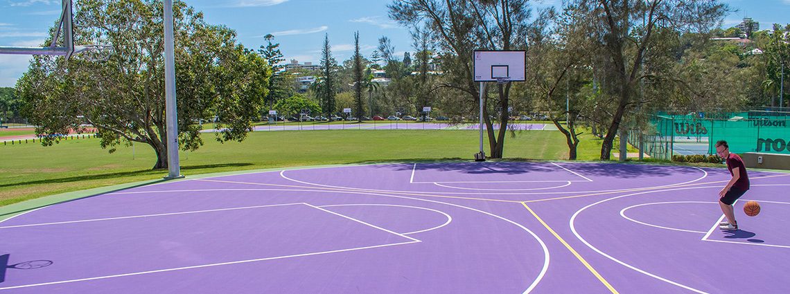 Three Key Circular Basketball Court